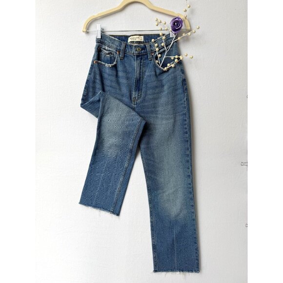 Abercrombie & Fitch Denim - Abercrombie & Fitch Womens Ankle Straight Ultra High Rise Jeans Size 25